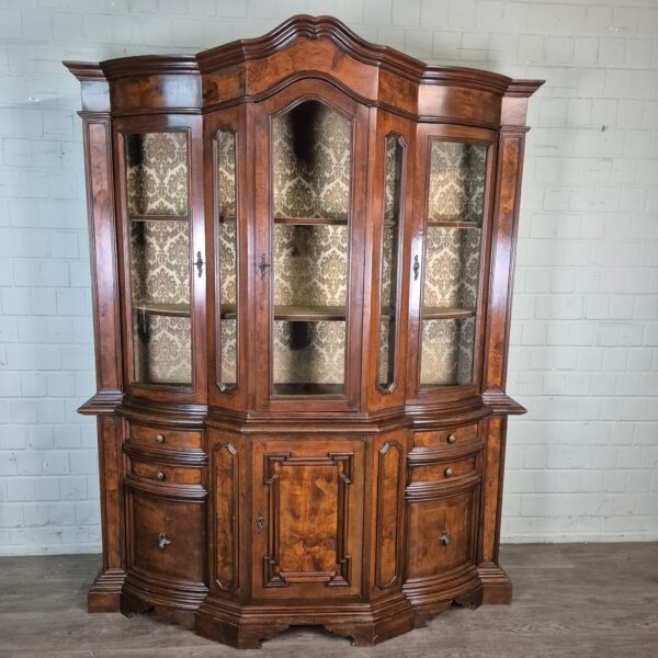 Display Case Neo-baroque Walnut 1,90 m