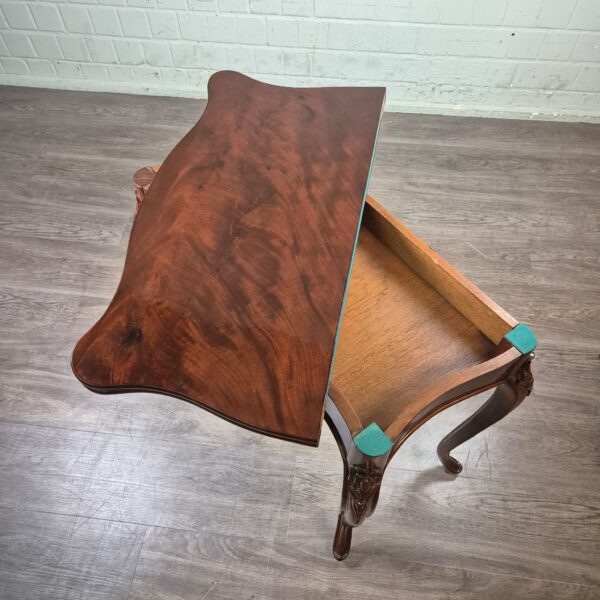 Folding Table Biedermeier 1850 Mahogany - Image 13