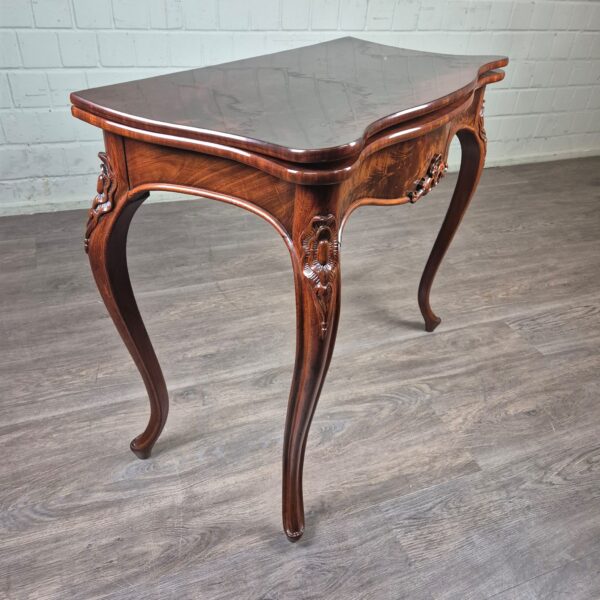 Folding Table Biedermeier 1850 Mahogany
