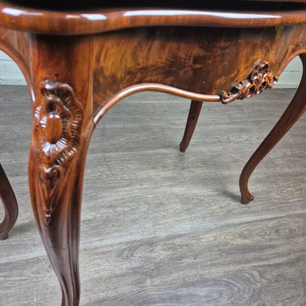 Folding Table Biedermeier 1850 Mahogany - Image 7