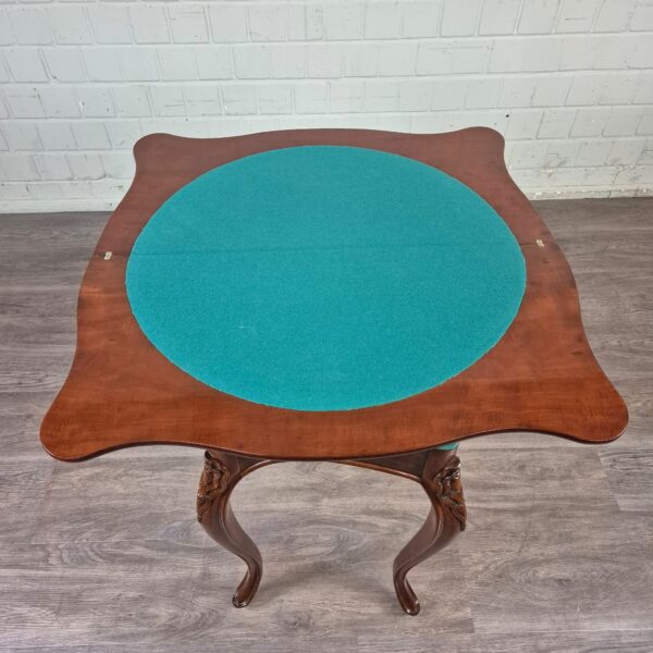 Folding Table Biedermeier 1850 Mahogany - Image 11