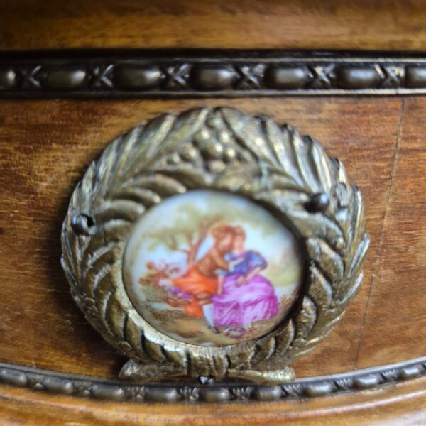 Table Neo-baroque Walnut Marble - Image 9