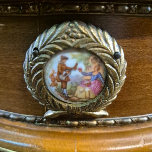 Table Neo-baroque Walnut Marble - Image 8