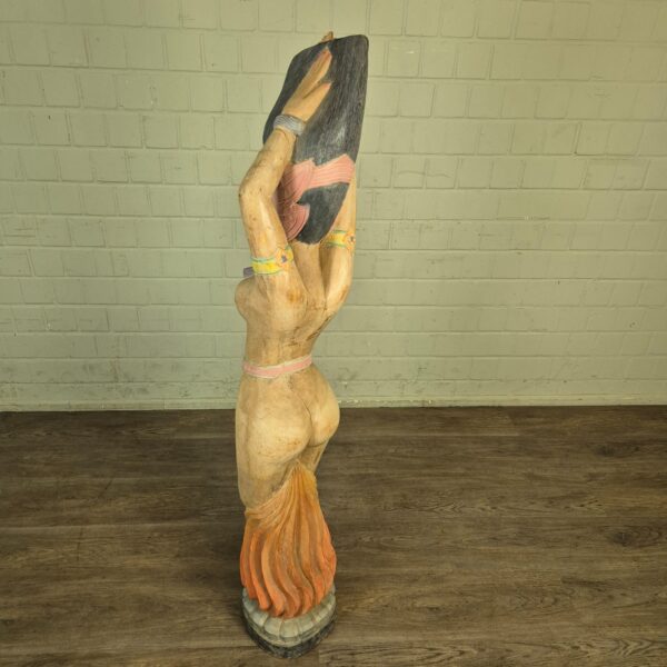 Sculpture Woman 1950 Solid Wood - Image 12