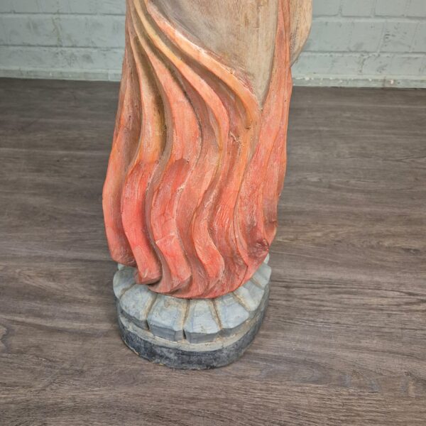 Sculpture Woman 1950 Solid Wood - Image 6