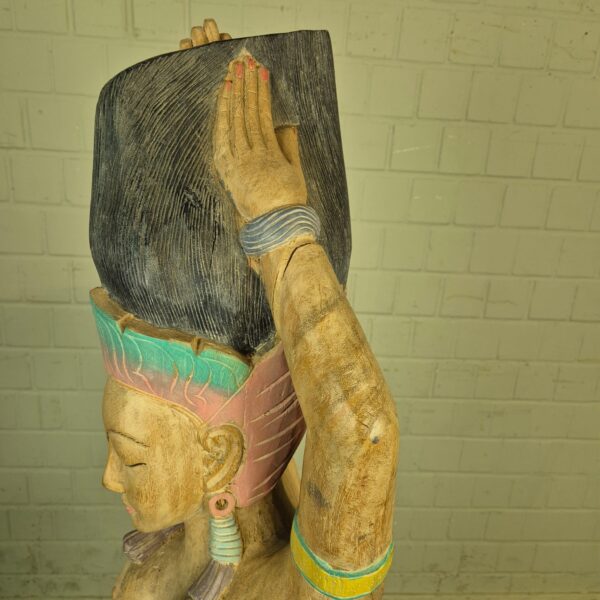 Sculpture Woman 1950 Solid Wood - Image 10
