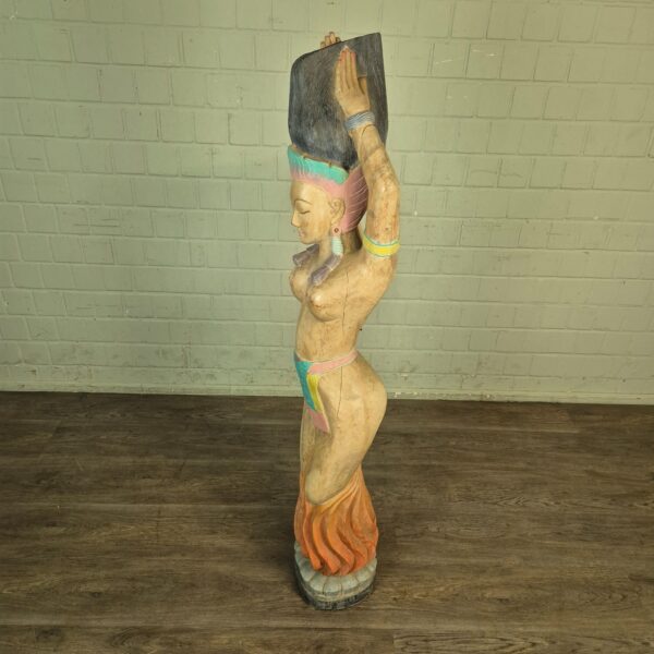 Sculpture Woman 1950 Solid Wood - Image 11