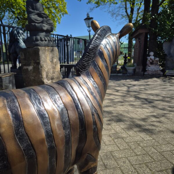 Statue Zebra 1,04 m Bronze - Image 13