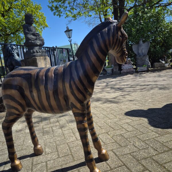Statue Zebra 1,04 m Bronze - Image 16