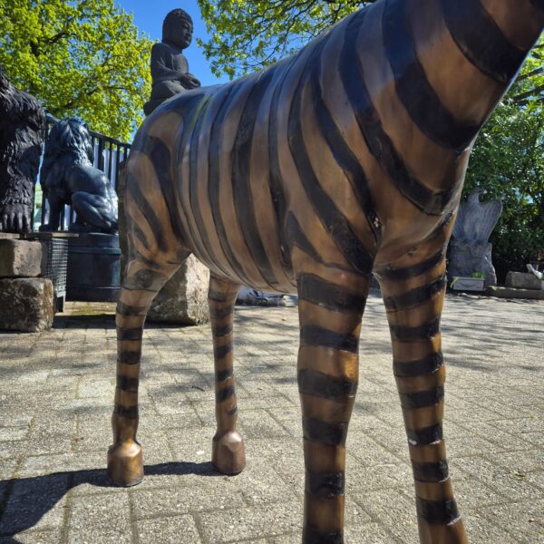 Statue Zebra 1,04 m Bronze - Image 19
