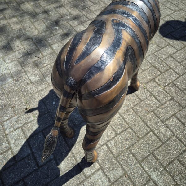 Statue Zebra 1,04 m Bronze - Image 12