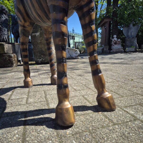 Statue Zebra 1,04 m Bronze - Image 22