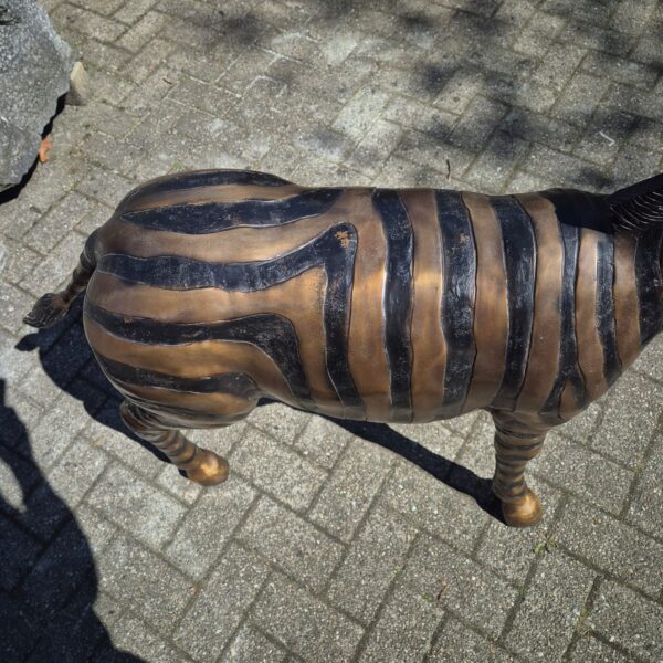 Statue Zebra 1,04 m Bronze - Image 8