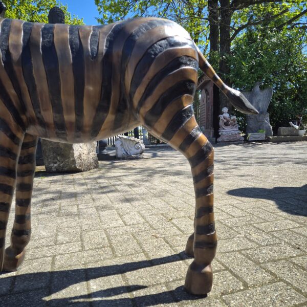Statue Zebra 1,04 m Bronze - Image 6