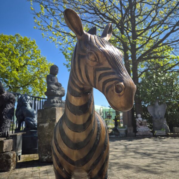 Statue Zebra 1,04 m Bronze - Image 21