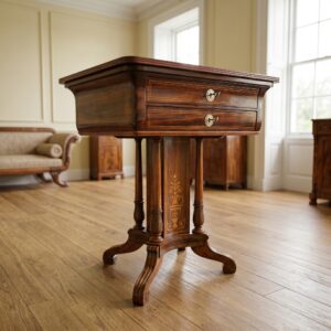 Sewing Table Biedermeier 1840 Mahogany