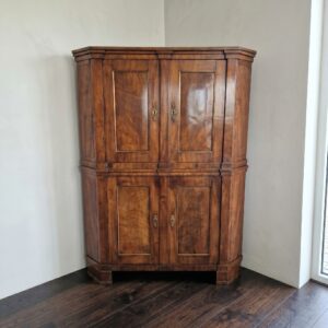 Corner Cabinet Biedermeier 1840 Mahogany
