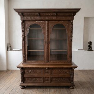Bookcase Jugendstil 1900 Oak