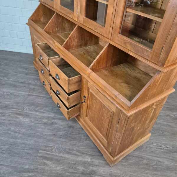 Shop cabinet Grocery cabinet Teak 2.15 m - Image 14