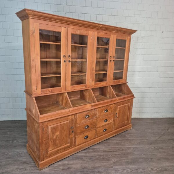 Shop cabinet Grocery cabinet Teak 2.15 m
