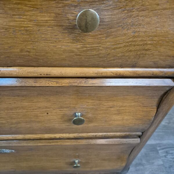 Chest of Drawers Biedermeier 1850 Oak - Image 4