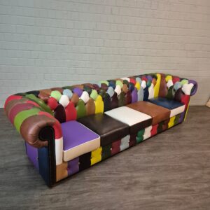 Chesterfield Sofa Leather Model Carnival 2,90 m