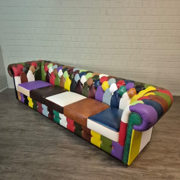 Chesterfield Sofa Leather Model Carnival 2,90 m - Image 3