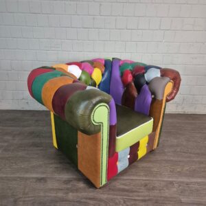 Chesterfield Armchair Leather Model Carnival