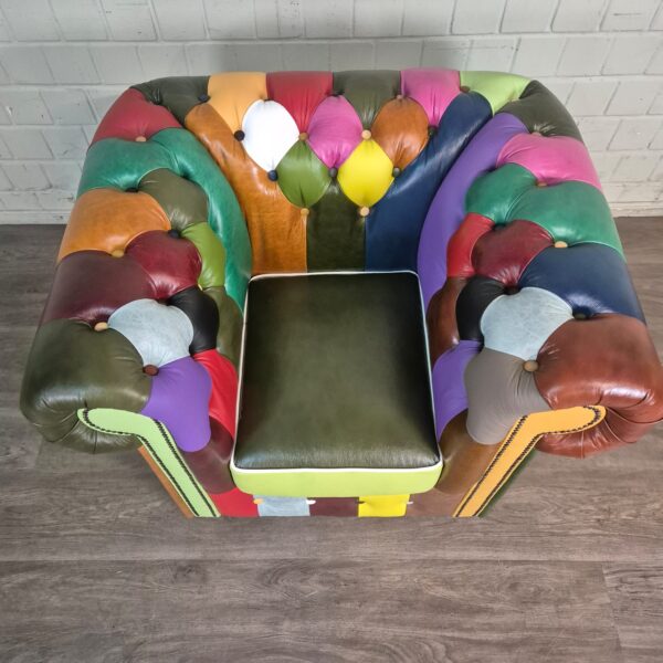 Chesterfield Armchair Leather Model Carnival - Image 4