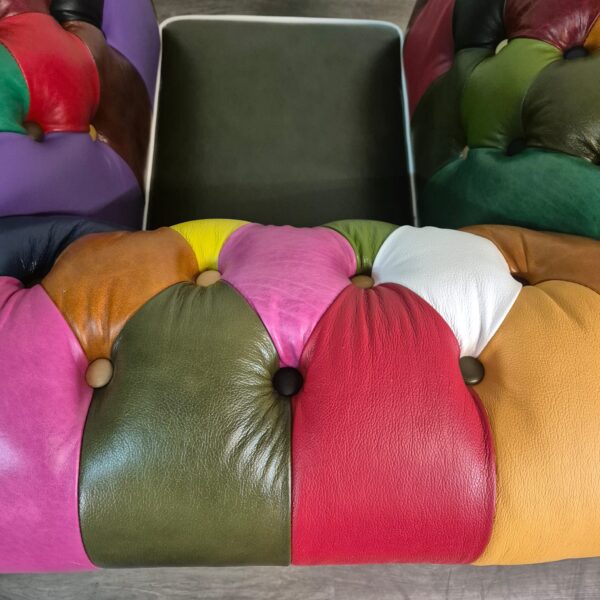 Chesterfield Armchair Leather Model Carnival - Image 9