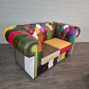 Chesterfield Sofa Leather Model Carnival 1,63 m