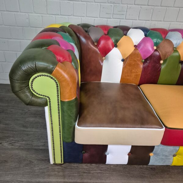 Chesterfield Sofa Leather Model Carnival 1,63 m - Image 5