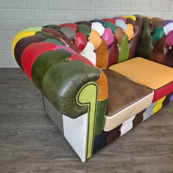 Chesterfield Sofa Leather Model Carnival 1,63 m - Image 4