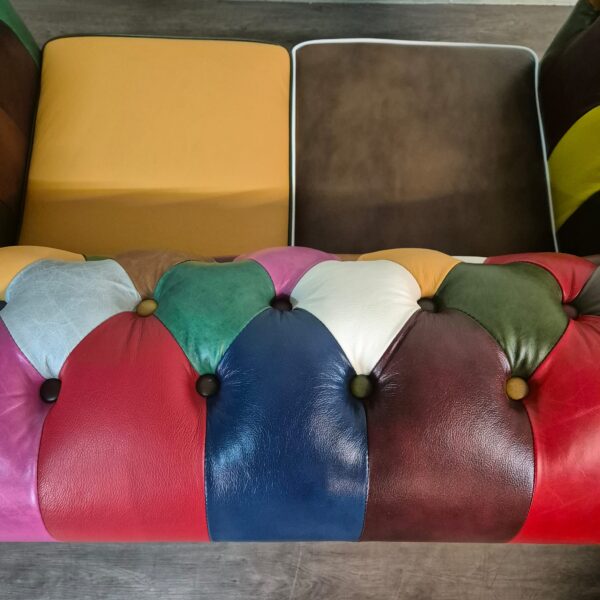 Chesterfield Sofa Leather Model Carnival 1,63 m - Image 8