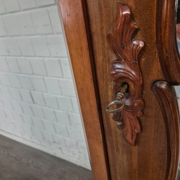 Cabinet Biedermeier 1860 Mahogany - Image 7