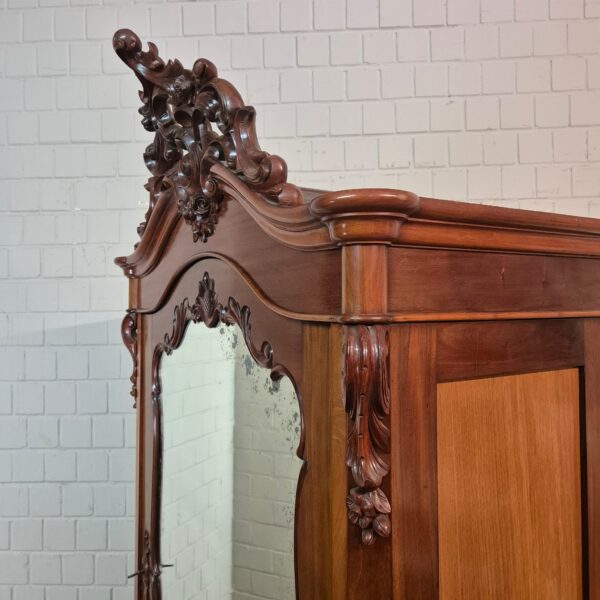 Cabinet Biedermeier 1860 Mahogany - Image 4