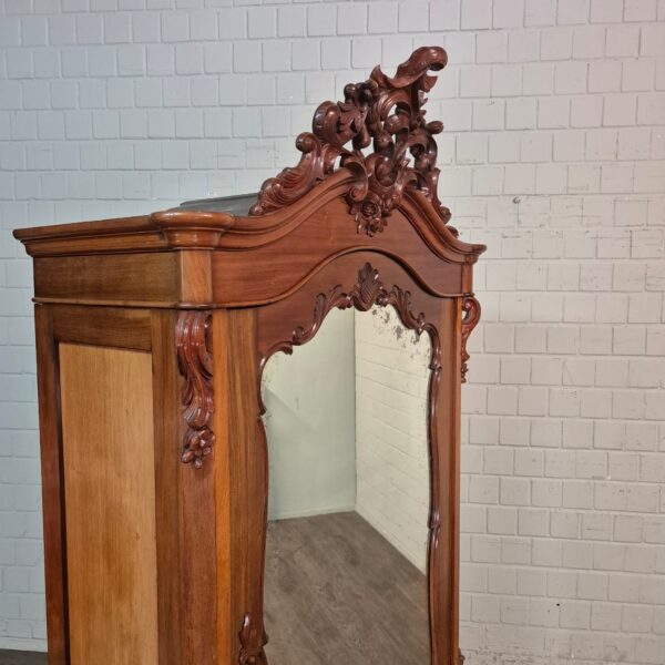 Cabinet Biedermeier 1860 Mahogany - Image 9