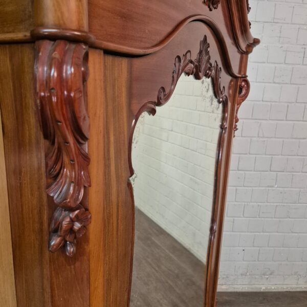 Cabinet Biedermeier 1860 Mahogany - Image 10
