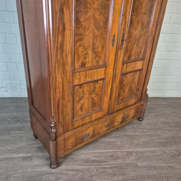 Wardrobe Louis Philippe 1860 Mahogany - Image 8