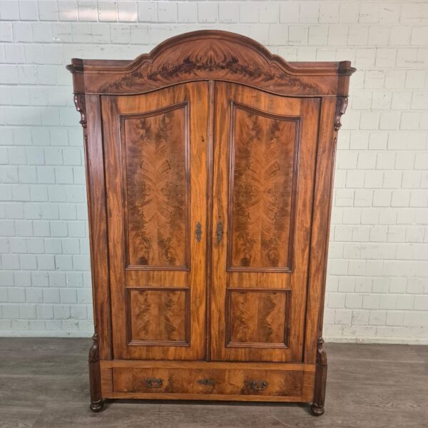 Wardrobe Louis Philippe 1860 Mahogany - Image 2