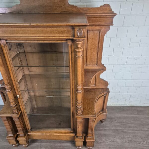 Display Case Gründerzeit 1880 Oak - Image 9