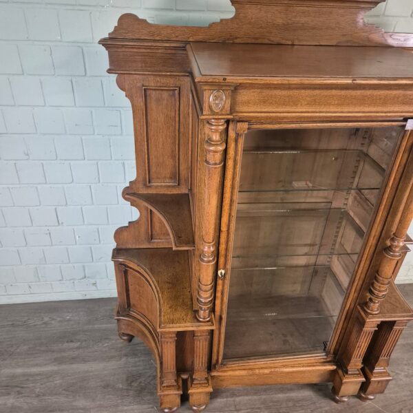 Display Case Gründerzeit 1880 Oak - Image 8