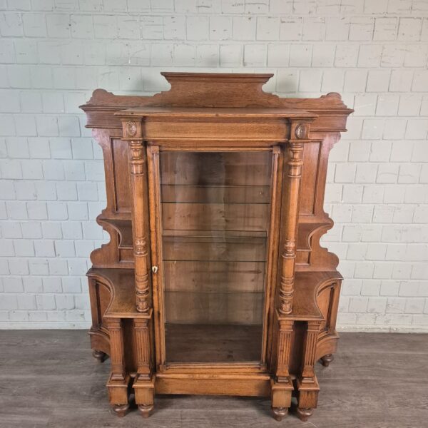 Display Case Gründerzeit 1880 Oak - Image 2