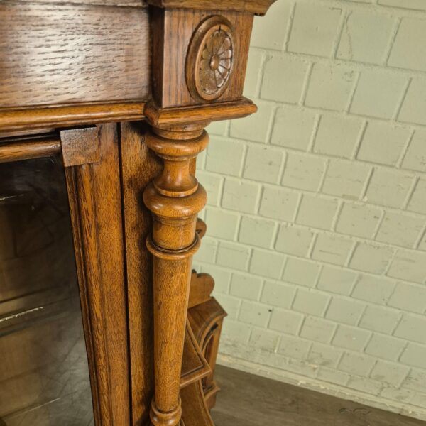 Display Case Gründerzeit 1880 Oak - Image 10