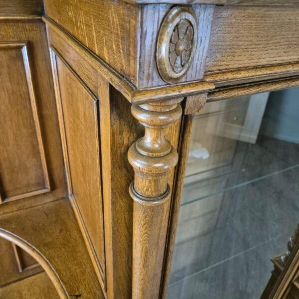 Display Case Gründerzeit 1880 Oak - Image 7