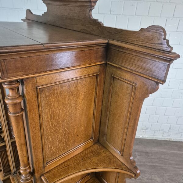 Display Case Gründerzeit 1880 Oak - Image 11