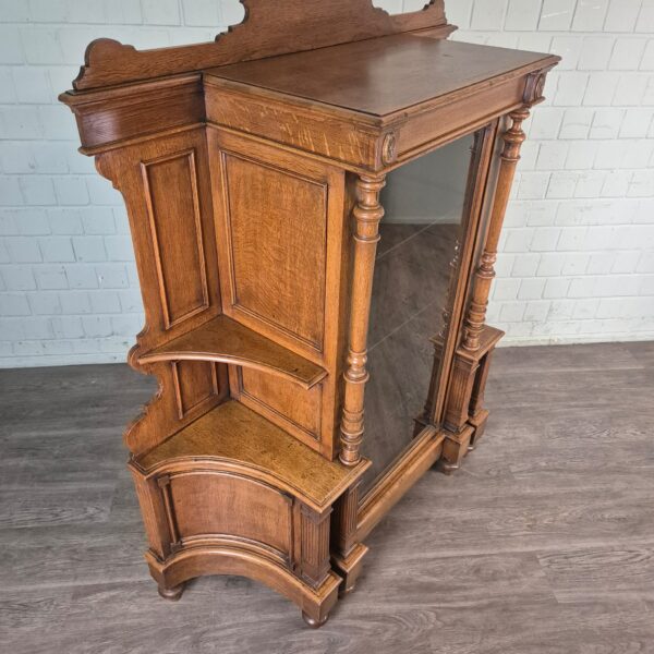 Display Case Gründerzeit 1880 Oak - Image 5