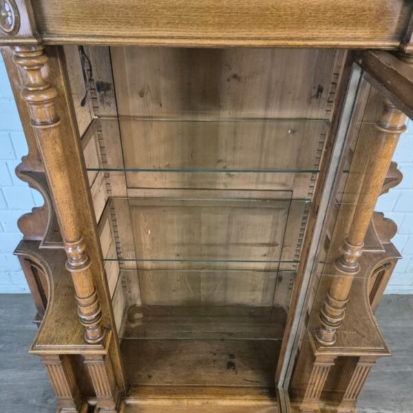 Display Case Gründerzeit 1880 Oak - Image 13
