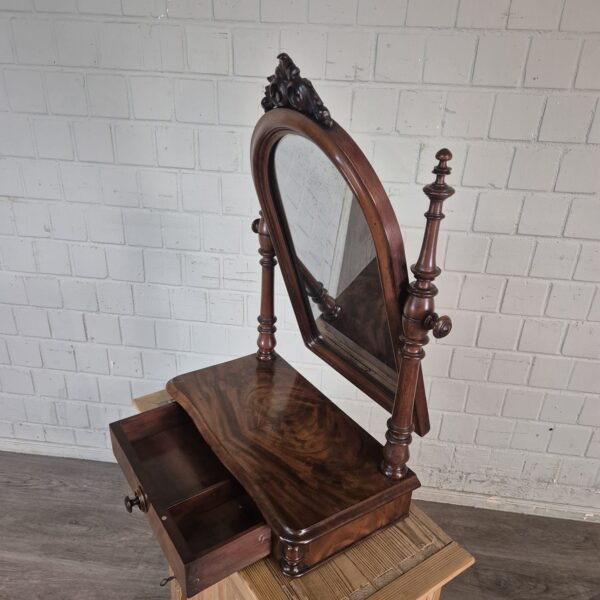 Mirror Biedermeier 1850 Mahogany - Image 9