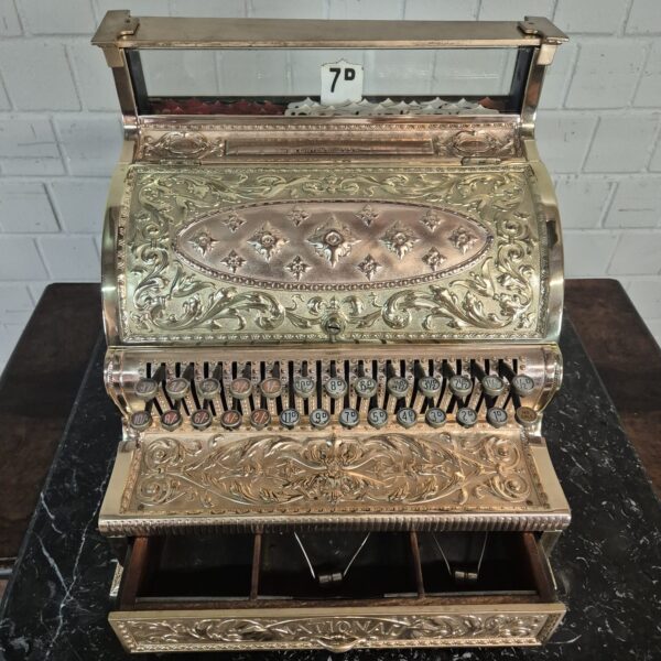 Cash Register National 1897 Copper Brass - Image 11
